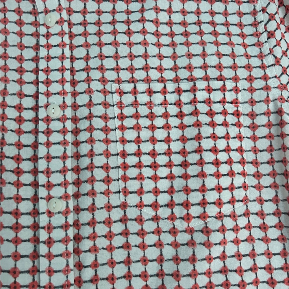 Dylan Orange Patterned Button Down - image 3